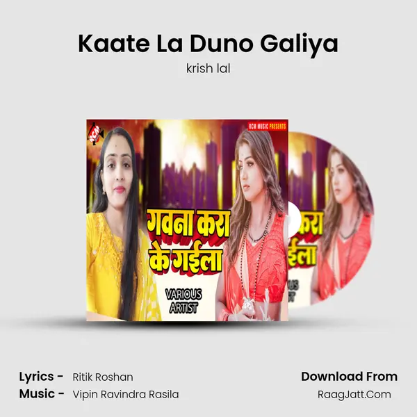 Kaate La Duno Galiya MP3 Song by krish lal Cover