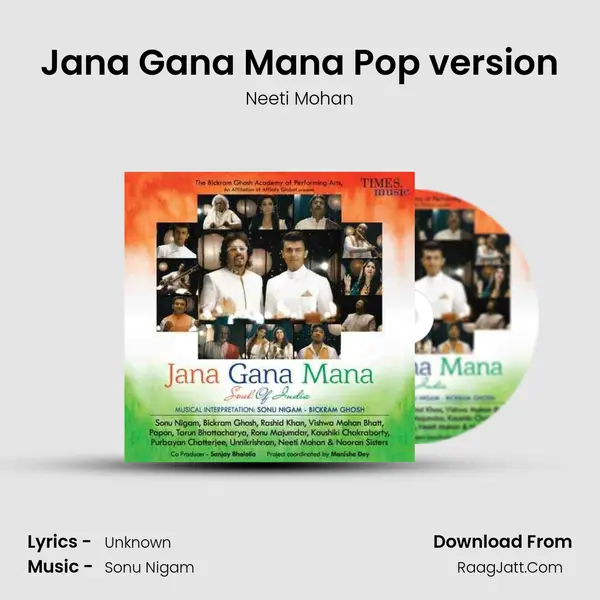 Jana Gana Mana Pop version MP3 Song by Neeti Mohan Cover