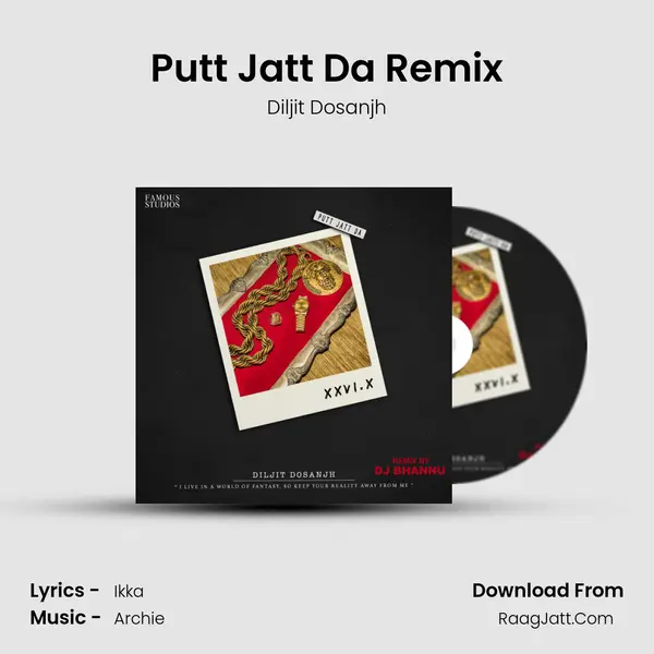 Putt Jatt Da Remix MP3 Song by Diljit Dosanjh Cover