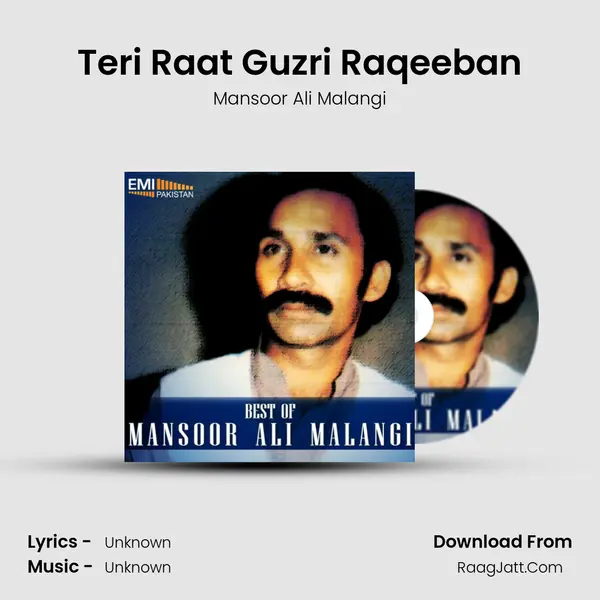 Teri Raat Guzri Raqeeban MP3 Song by Mansoor Ali Malangi Cover