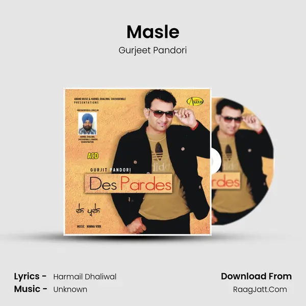 Masle MP3 Song by Gurjeet Pandori Cover