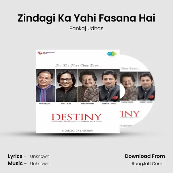Zindagi Ka Yahi Fasana Hai MP3 Song by Pankaj Udhas Cover