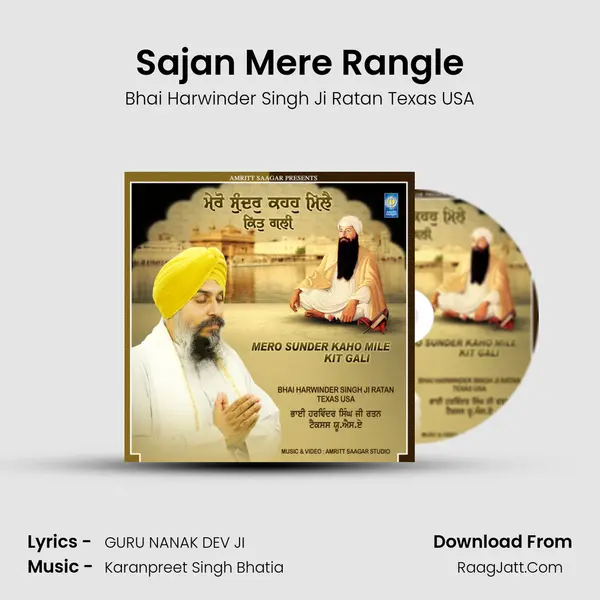 Sajan Mere Rangle MP3 Song by Bhai Harwinder Singh Ji Ratan Texas USA Cover