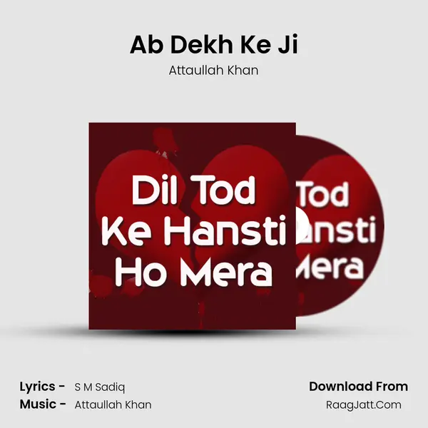 Ab Dekh Ke Ji MP3 Song by Attaullah Khan Cover