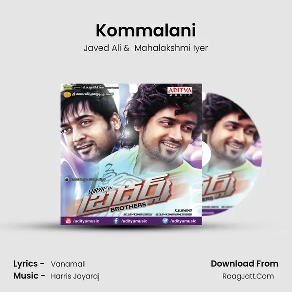 Kommalani MP3 Song by Javed Ali Cover