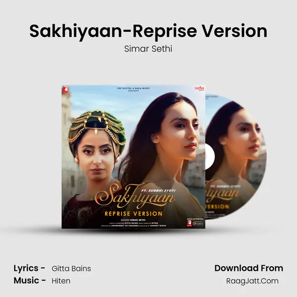 Sakhiyaan-Reprise Version MP3 Song by Simar Sethi Cover