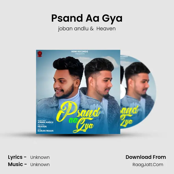 Psand Aa Gya MP3 Song by joban andlu Cover