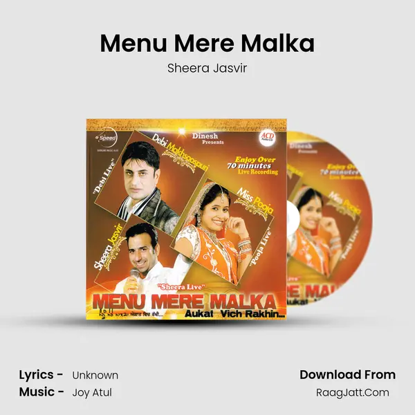 Menu Mere Malka MP3 Song by Sheera Jasvir Cover
