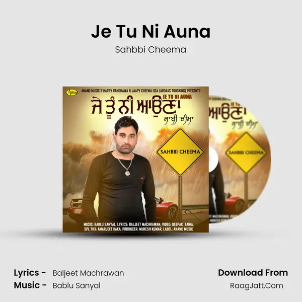 Je Tu Ni Auna - Sahbbi Cheema