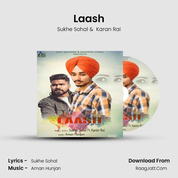 Laash MP3 Song by Sukhe Sohal Cover