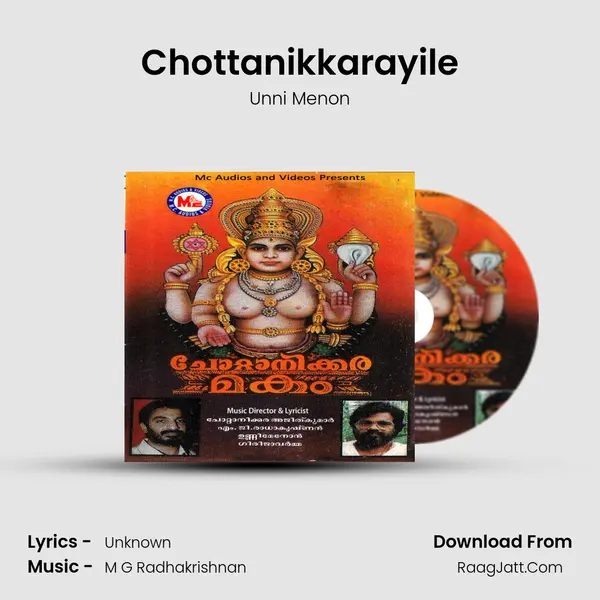 Chottanikkarayile MP3 Song by Unni Menon Cover