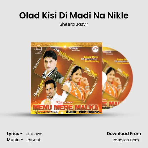 Olad Kisi Di Madi Na Nikle MP3 Song by Sheera Jasvir Cover