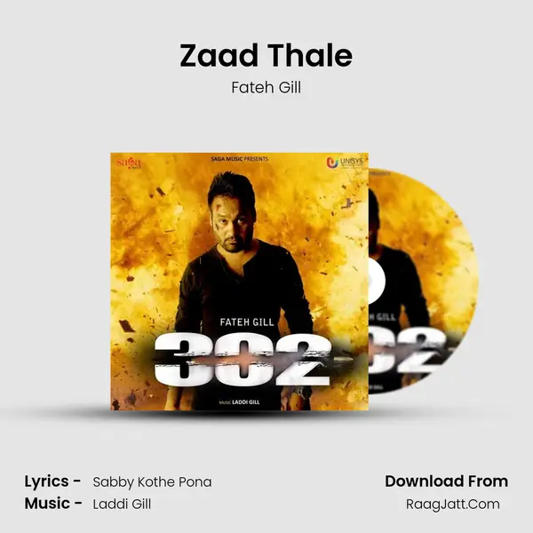 Zaad Thale MP3 Song by Fateh Gill Cover
