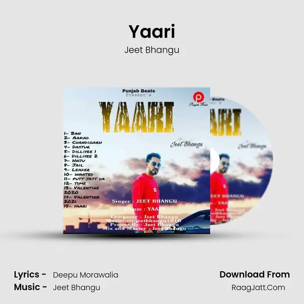 Yaari MP3 Song by Jeet Bhangu Cover
