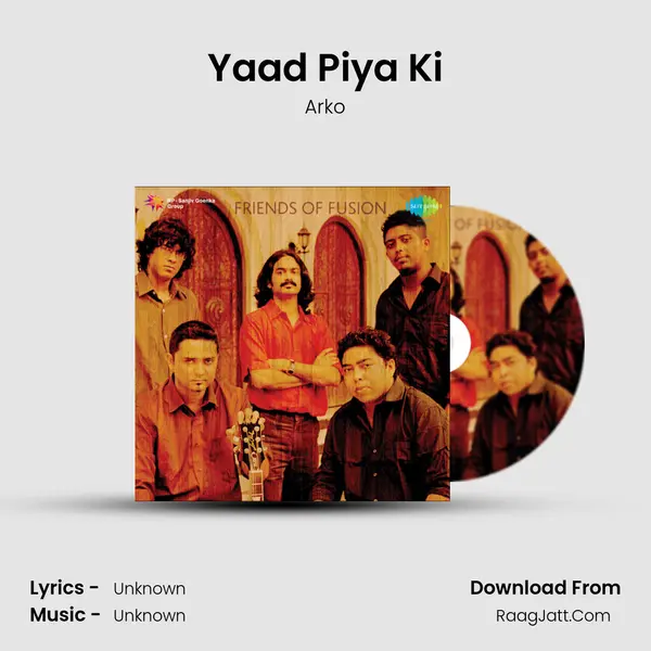 Yaad Piya Ki MP3 Song by Arko Cover