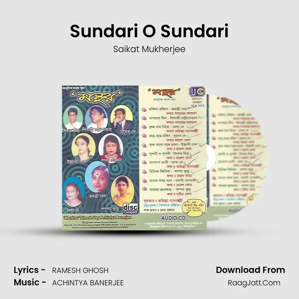 Sundari O Sundari MP3 Song by Saikat Mukherjee Cover