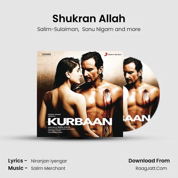 Shukran Allah MP3 Song by Salim-Sulaiman Cover