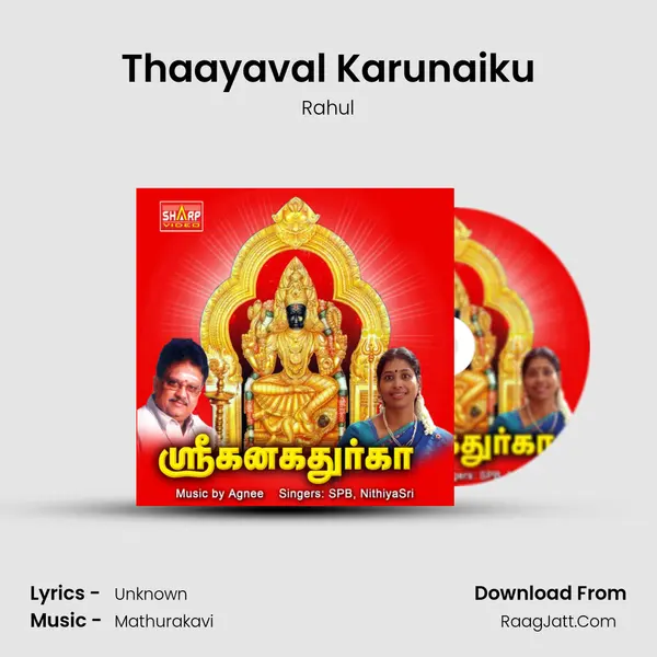 Thaayaval Karunaiku MP3 Song by Rahul Cover