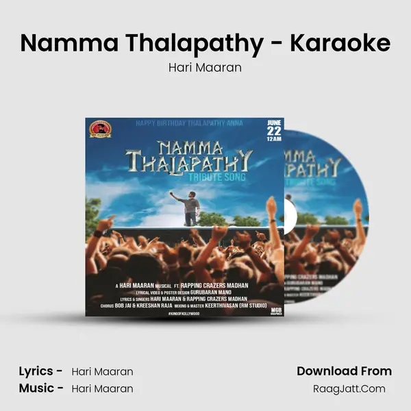 Namma Thalapathy - Karaoke MP3 Song by Hari Maaran Cover
