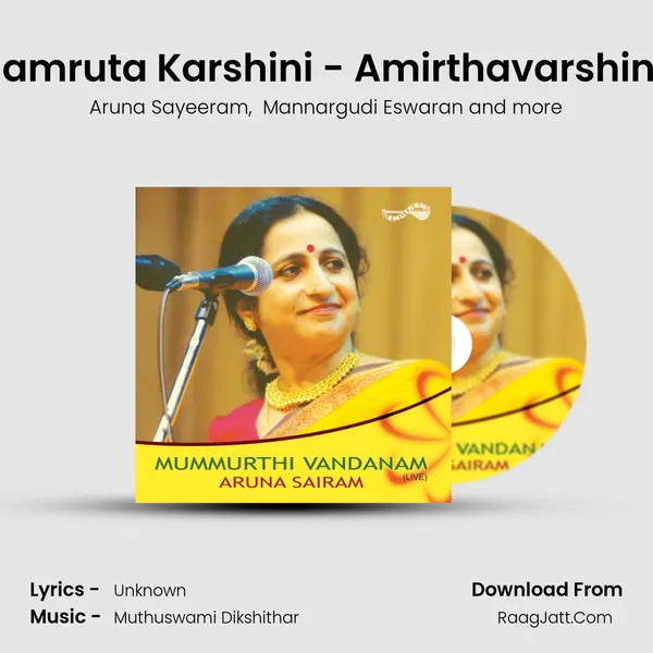 Anandamruta Karshini - Amirthavarshini - Adi (Live) MP3 Song by Aruna Sayeeram Cover