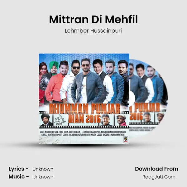 Mittran Di Mehfil MP3 Song by Lehmber Hussainpuri Cover