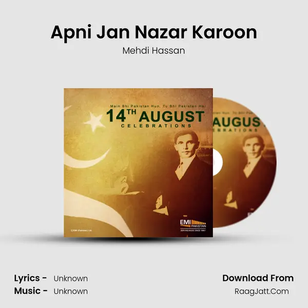 Apni Jan Nazar Karoon MP3 Song by Mehdi Hassan Cover