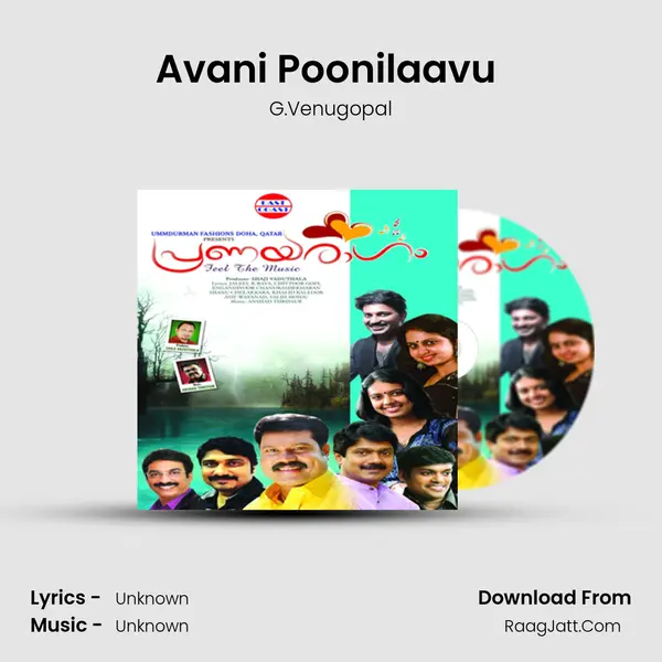 Avani Poonilaavu (M) MP3 Song by G.Venugopal Cover