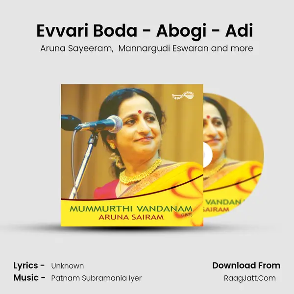 Evvari Boda - Abogi - Adi (Live) MP3 Song by Aruna Sayeeram Cover