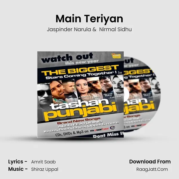 Main Teriyan MP3 Song by Jaspinder Narula Cover