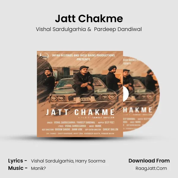 Jatt Chakme MP3 Song by Vishal Sardulgarhia Cover