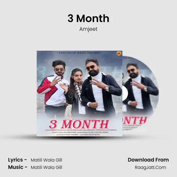 3 Month MP3 Song by Amjeet Cover