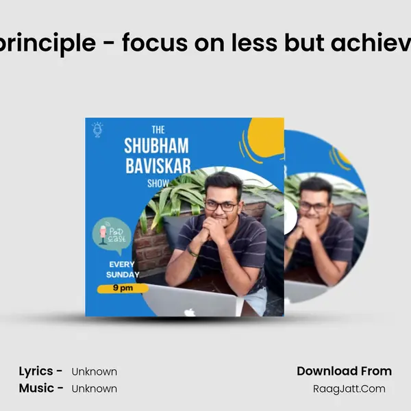 80/20 principle - focus on less but achieve more MP3 Song by  Cover