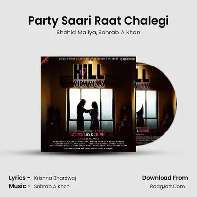 Party Saari Raat Chalegi MP3 Song by Shahid Mallya Cover