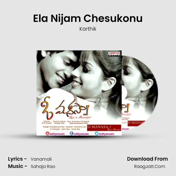 Ela Nijam Chesukonu MP3 Song by Karthik Cover