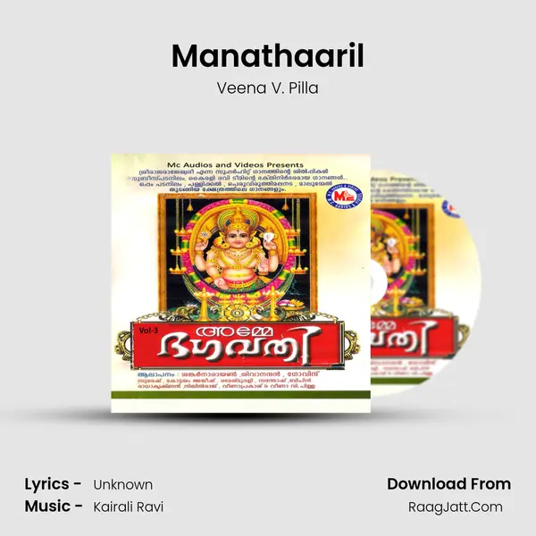 Manathaaril MP3 Song by Veena V. Pilla Cover
