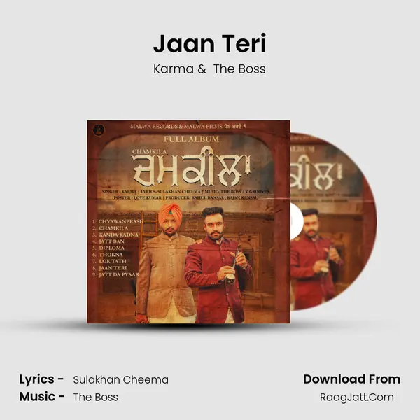 Jaan Teri MP3 Song by Karma Cover