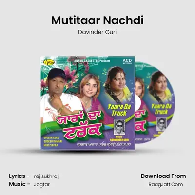 Mutitaar Nachdi MP3 Song by Davinder Guri Cover