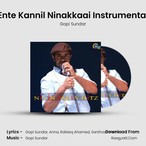 Ente Kannil Ninakkaai Instrumental MP3 Song by Gopi Sundar Cover