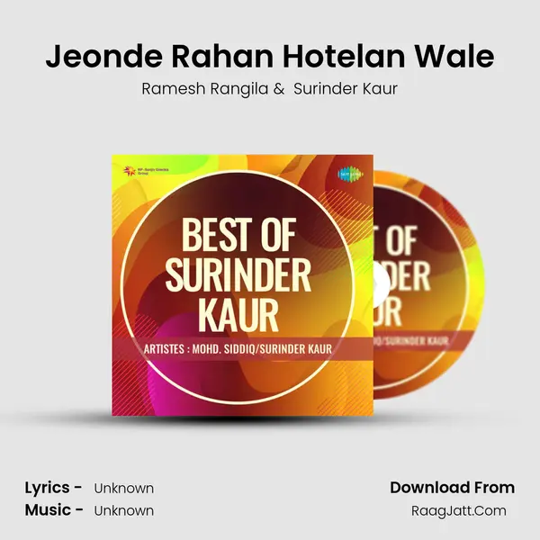 Jeonde Rahan Hotelan Wale MP3 Song by Ramesh Rangila Cover