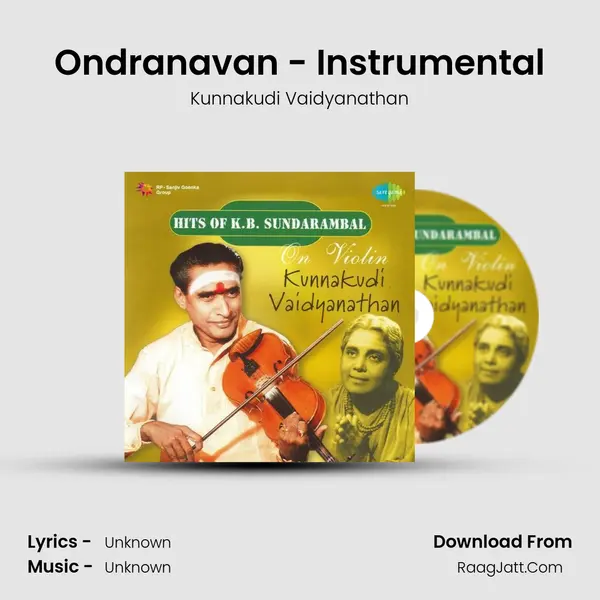 Ondranavan - Instrumental MP3 Song by Kunnakudi Vaidyanathan Cover