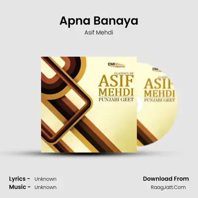 Apna Banaya MP3 Song by Asif Mehdi Cover