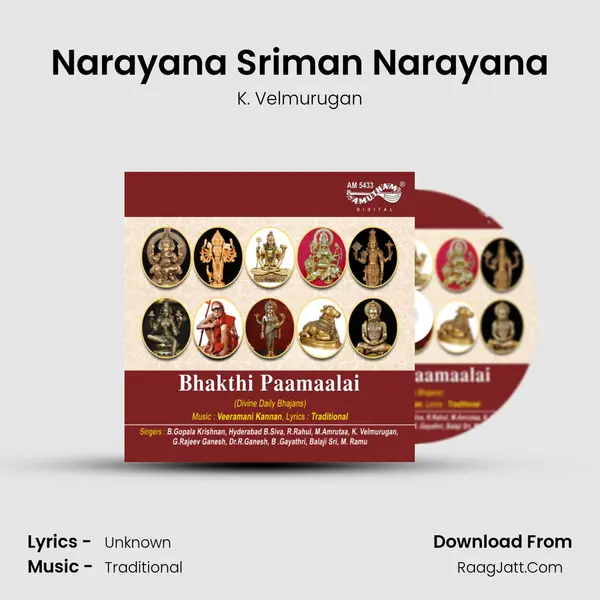 Narayana Sriman Narayana MP3 Song by K. Velmurugan Cover