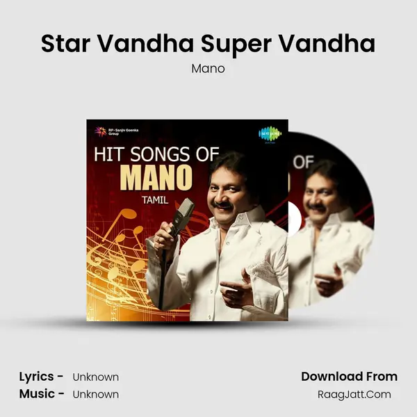 Star Vandha Super Vandha MP3 Song by Mano Cover