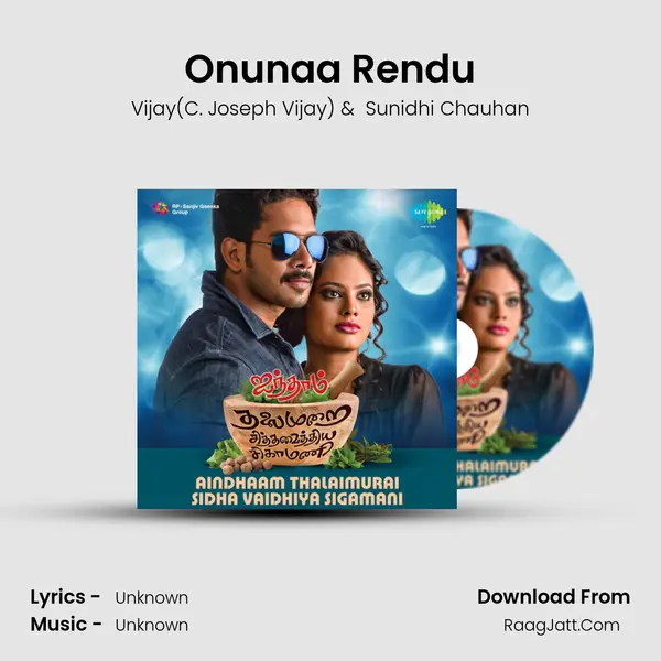Onunaa Rendu MP3 Song by Vijay(C. Joseph Vijay) Cover