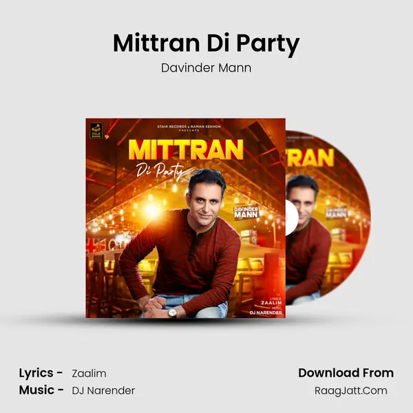 Mittran Di Party MP3 Song by Davinder Mann Cover