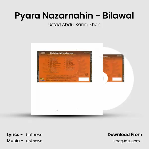 Pyara Nazarnahin - Bilawal MP3 Song by Ustad Abdul Karim Khan Cover
