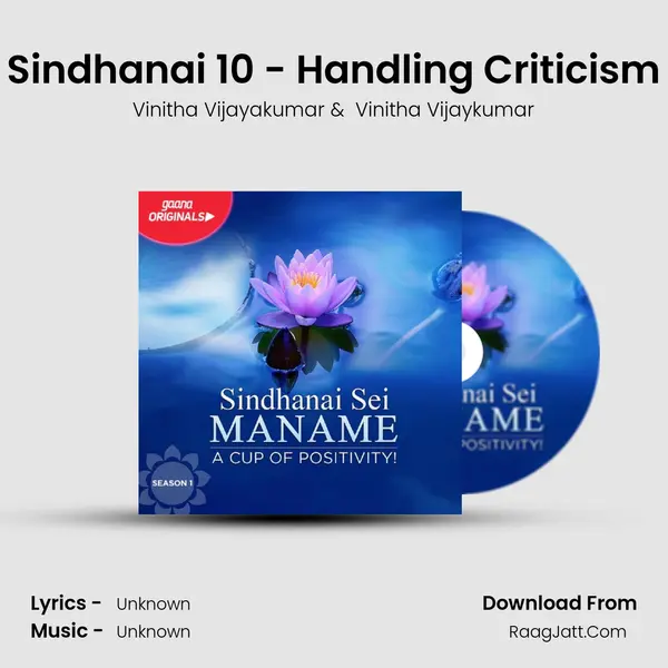 Sindhanai 10 - Handling Criticism MP3 Song by Vinitha Vijayakumar Cover