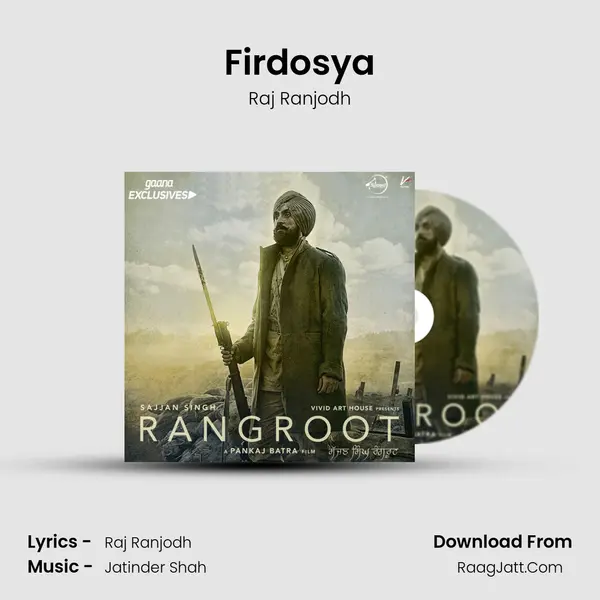 Firdosya MP3 Song by Raj Ranjodh Cover