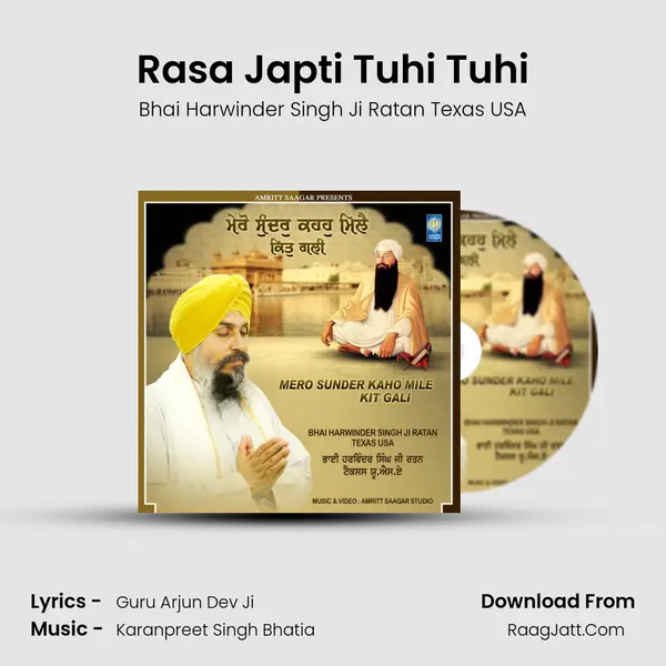 Rasa Japti Tuhi Tuhi MP3 Song by Bhai Harwinder Singh Ji Ratan Texas USA Cover