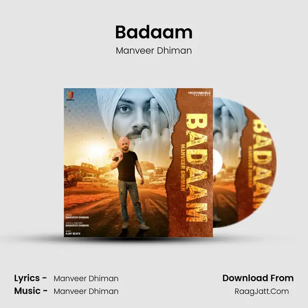Badaam MP3 Song by Manveer Dhiman Cover